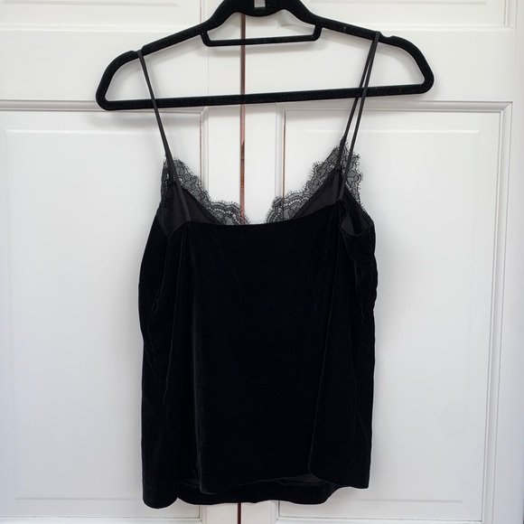 H&M Black Velvet Lace Camisole - Picture 2 of 6